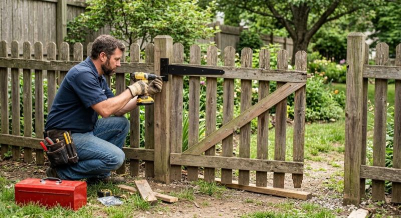 Wood Fence Repair Service